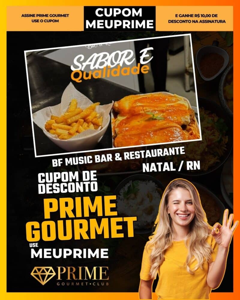 cupom desconto prime gourmet use meu prime natal bf music bar & restaurante