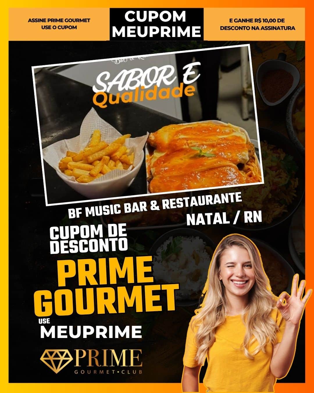 cupom desconto prime gourmet use meu prime natal bf music bar & restaurante