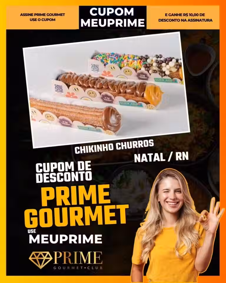 churros em natal,chikinho churros natal,onde comer doces em natal,sobremesa em natal,churros gourmet natal,prime gourmet natal,doceria em natal,lanche em natal