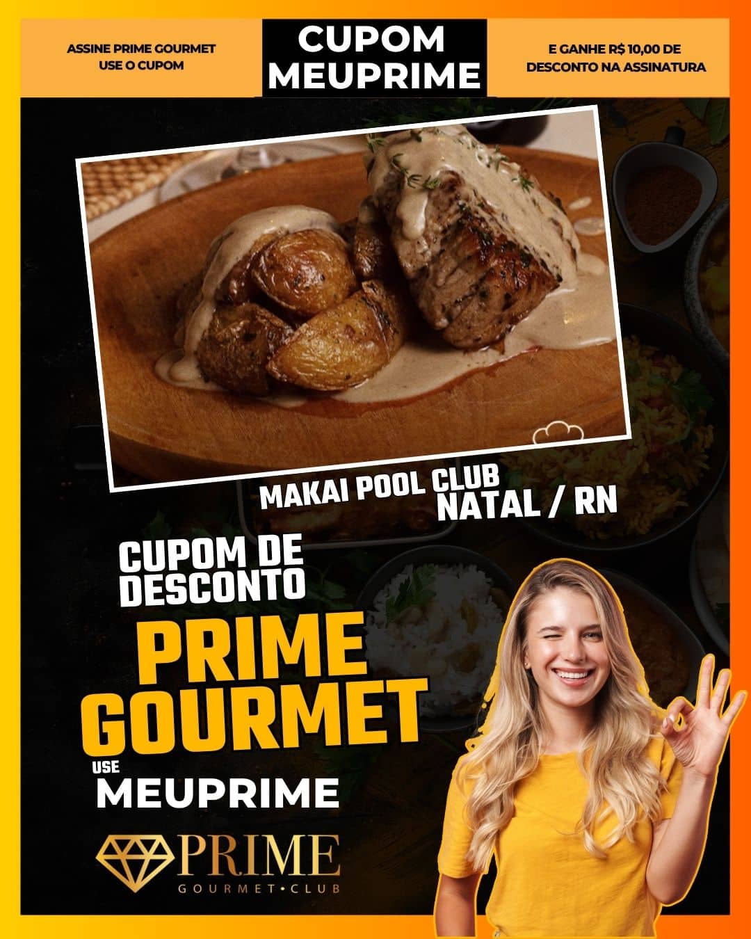 cupom desconto prime gourmet use meu prime natal makai pool club
