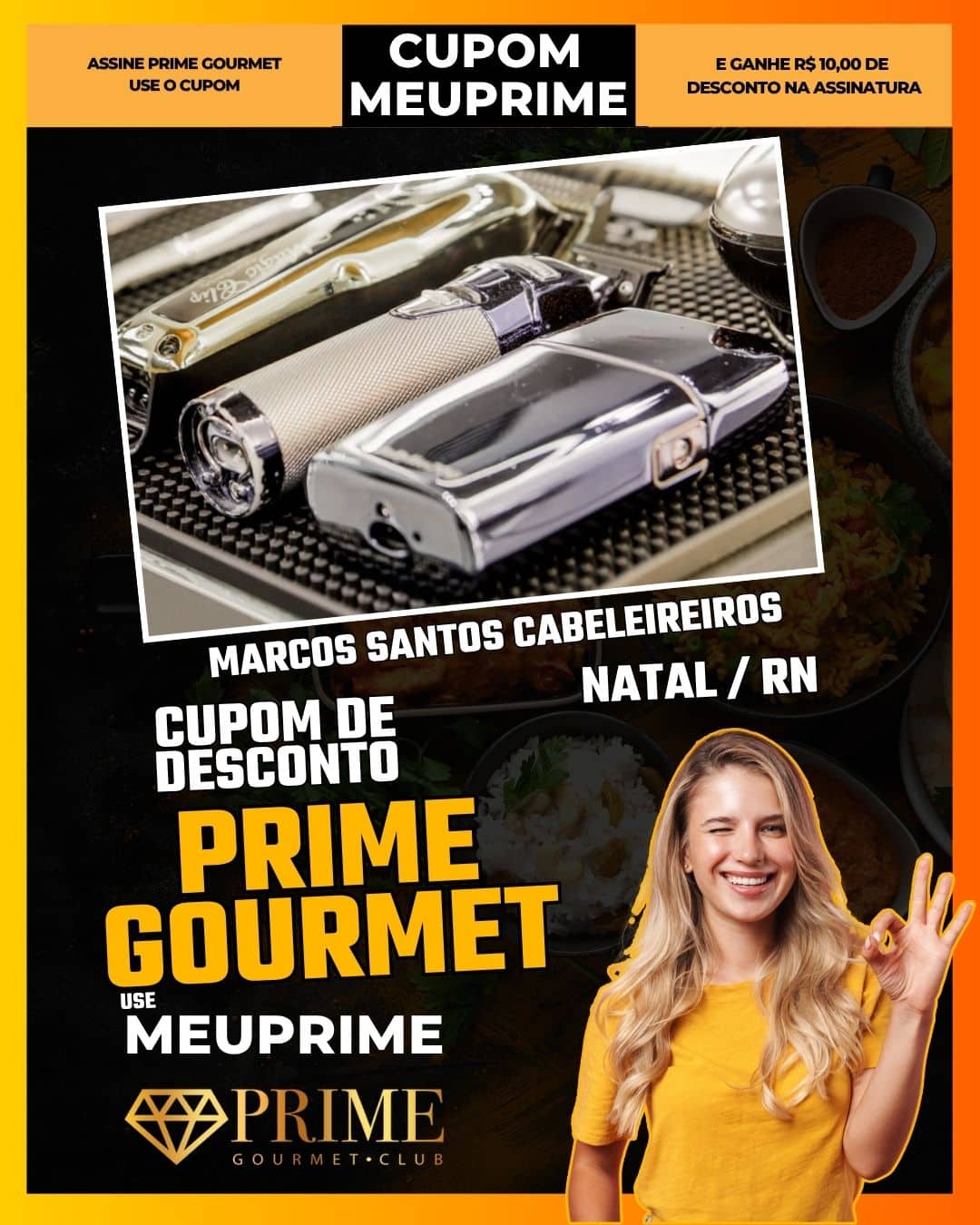 cupom desconto prime gourmet use meu prime natal marcos santos cabeleireiros