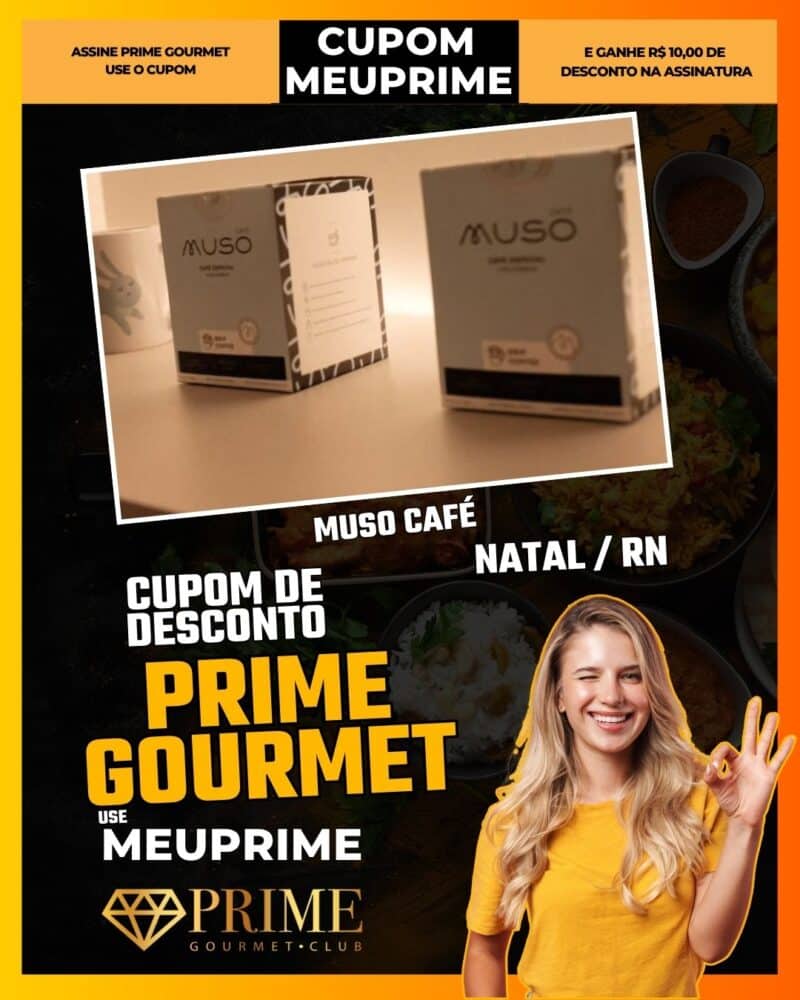 cupom desconto prime gourmet use meu prime natal muso café