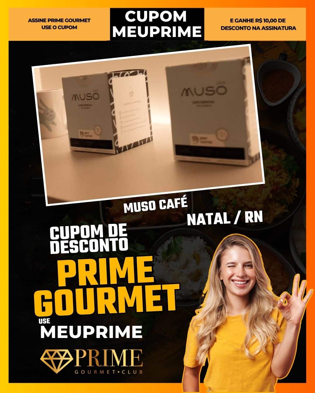 cupom desconto prime gourmet use meu prime natal muso café