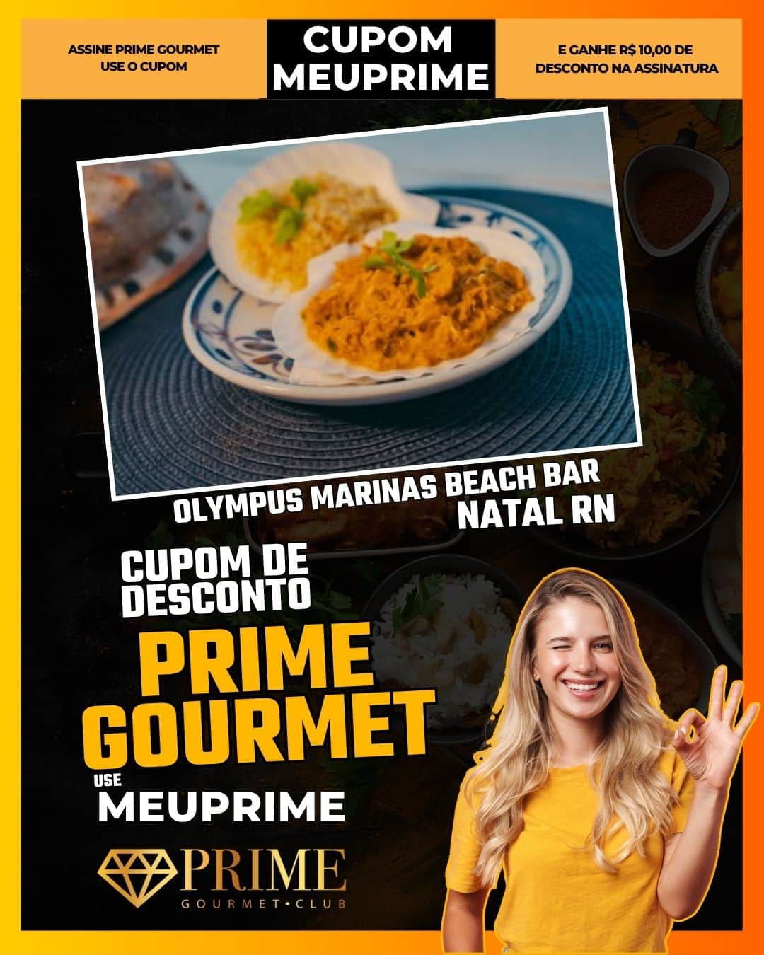 cupom desconto prime gourmet use meu prime natal olympus marinas beach bar