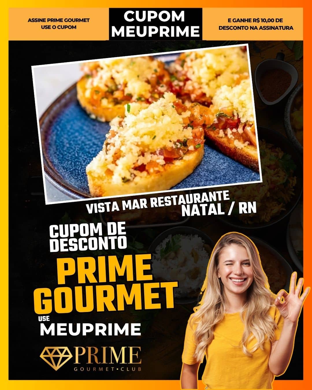 cupom desconto prime gourmet use meu prime natal vista mar restaurante