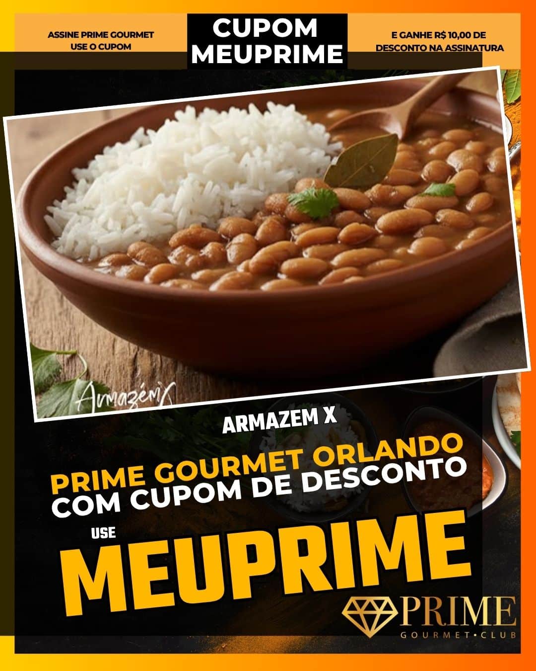 prime gourmet orlando cupom meuprime armazem x