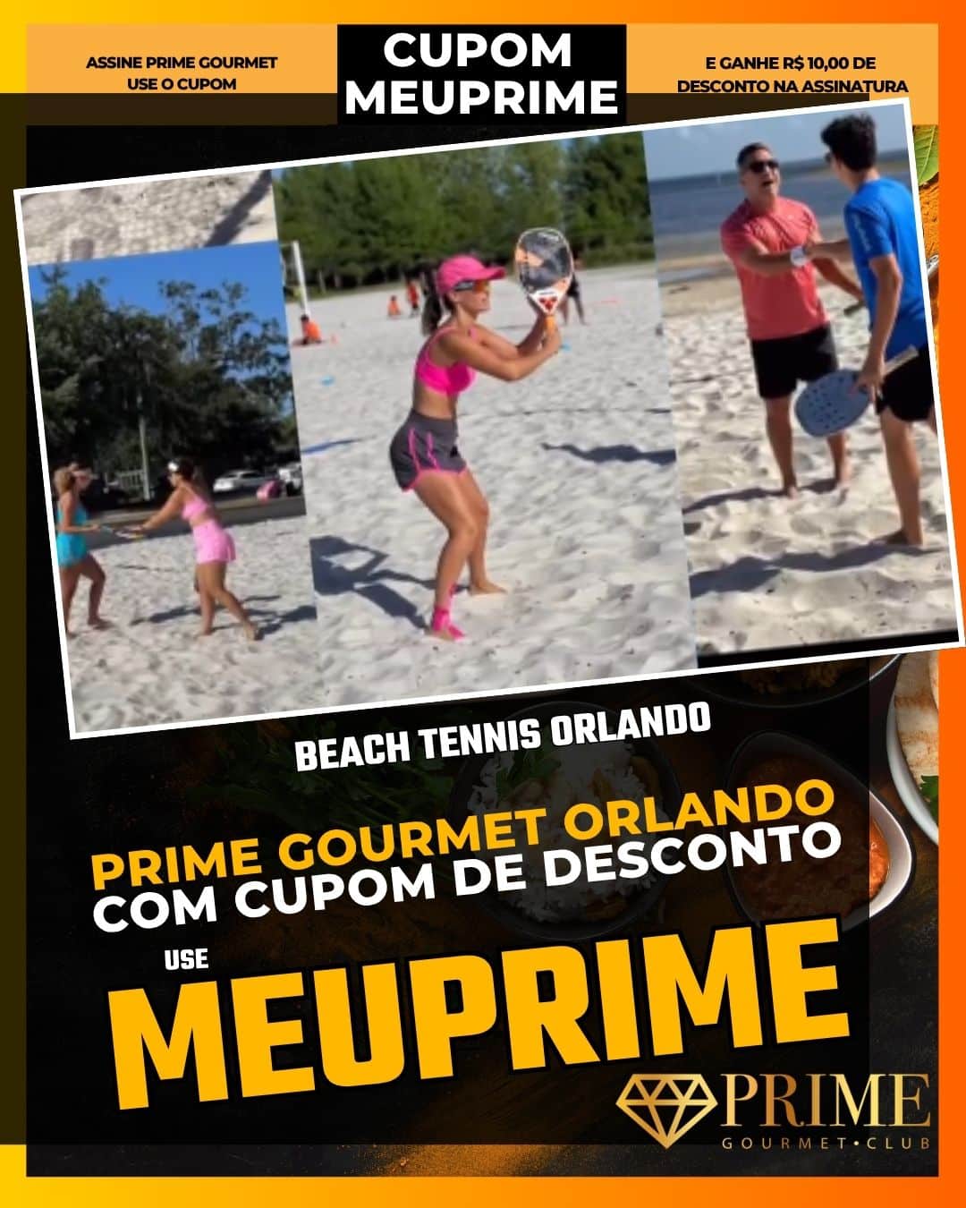 prime gourmet orlando cupom meuprime beach tennis orlando