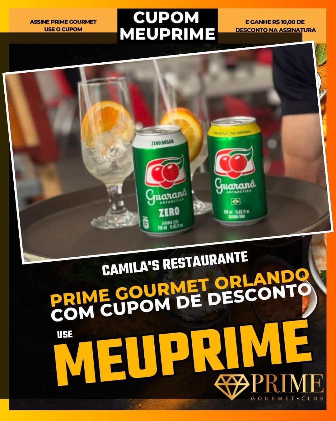 prime gourmet orlando cupom meuprime camila's restaurante