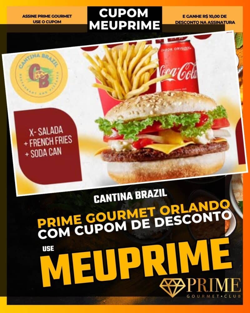 prime gourmet orlando cupom meuprime cantina brazil