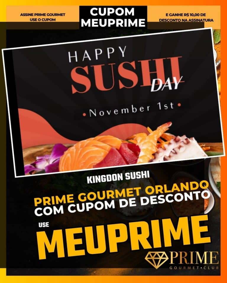 kingdon sushi orlando,restaurante japones orlando,sushi bar orlando,cupom desconto prime gourmet,onde comer sushi em orlando,melhor sushi orlando,sushi sofisticado orlando,prime gourmet orlando