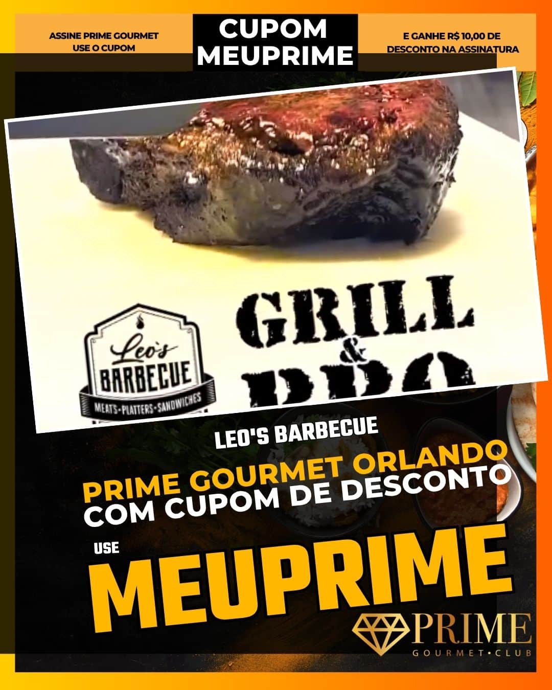 prime gourmet orlando cupom meuprime leo's barbecue