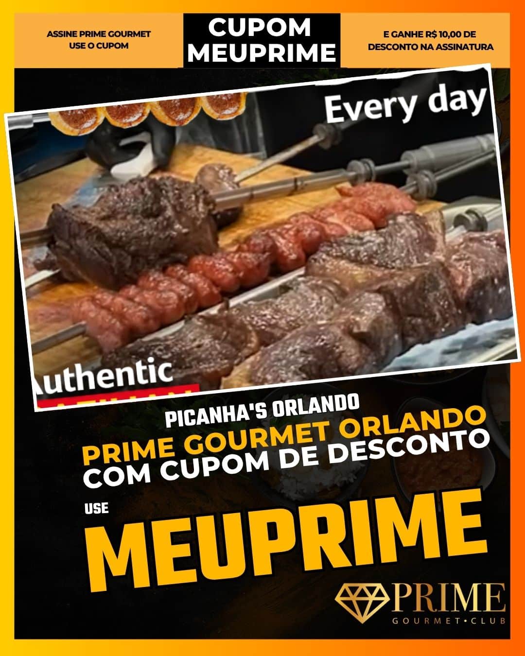 prime gourmet orlando cupom meuprime picanha's orlando