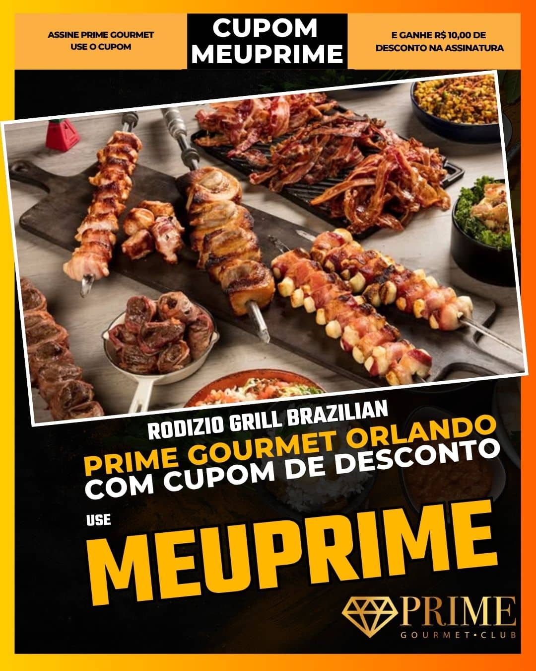 prime gourmet orlando cupom meuprime rodizio grill brazilian