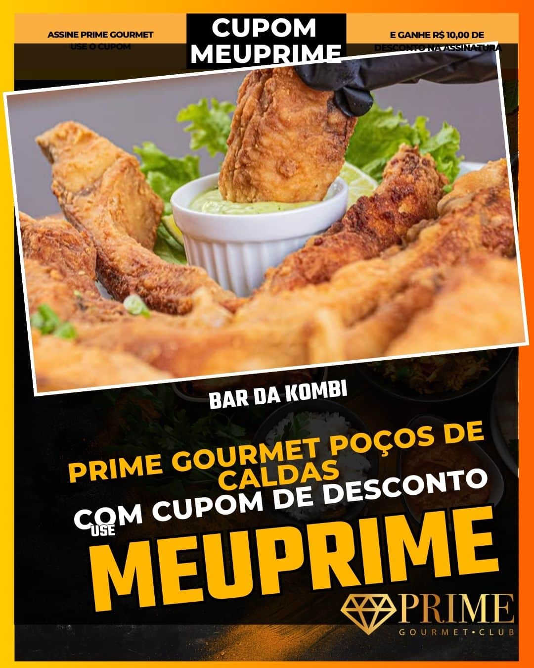 prime gourmet poçodecaldas cupom meuprime bar da kombi