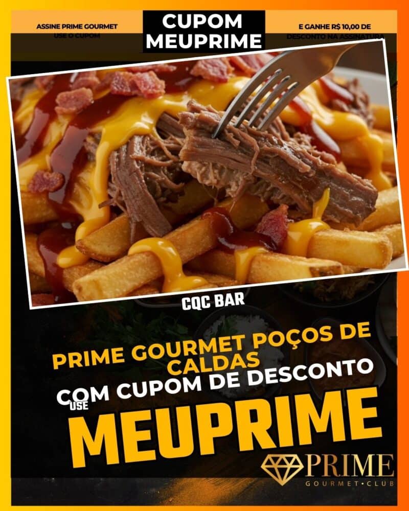 prime gourmet poçodecaldas cupom meuprime cqc bar