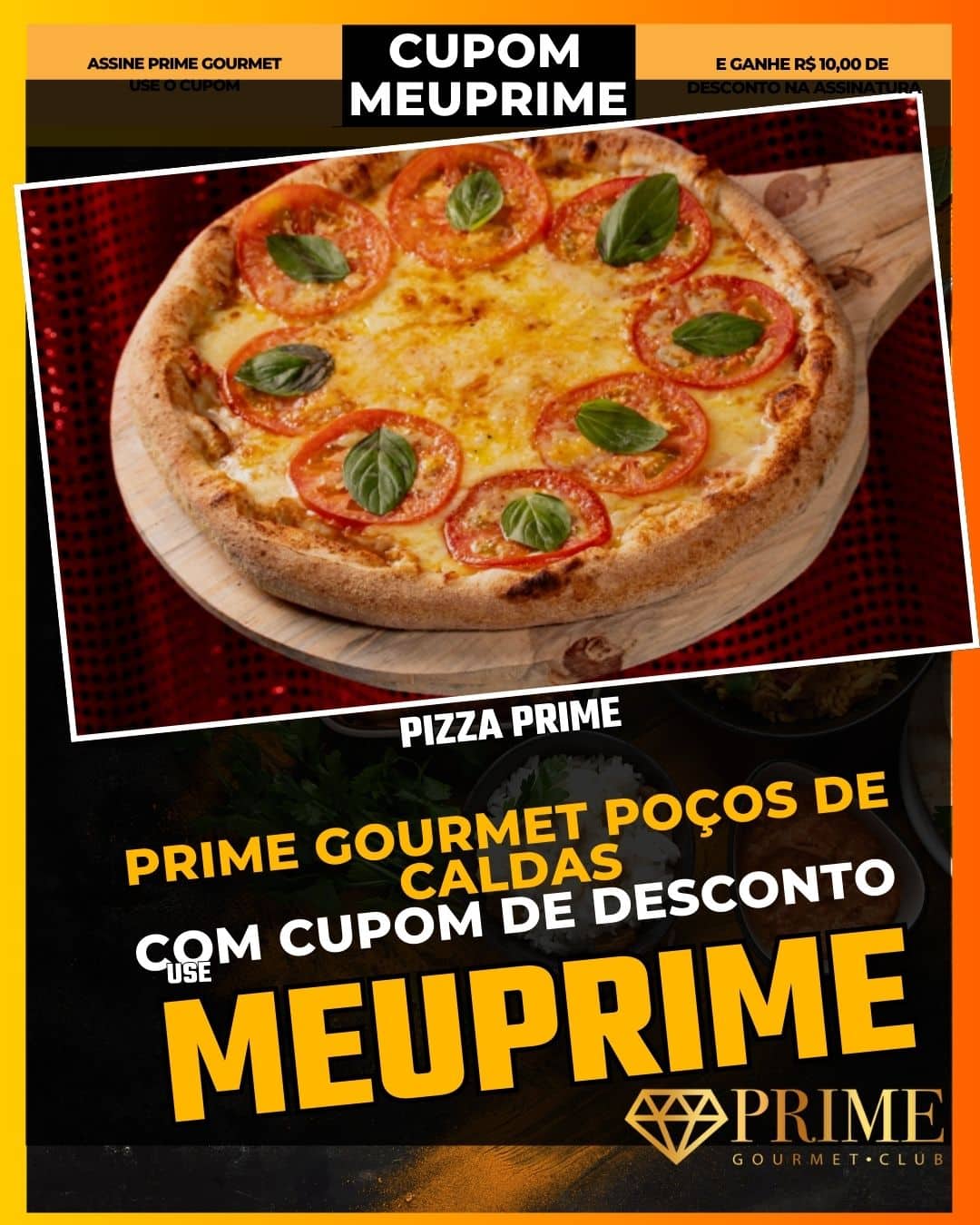prime gourmet poçodecaldas cupom meuprime pizza prime
