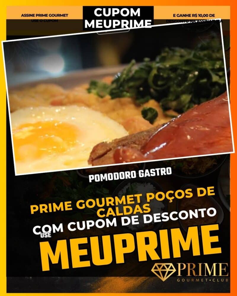 prime gourmet poçodecaldas cupom meuprime pomodoro gastro