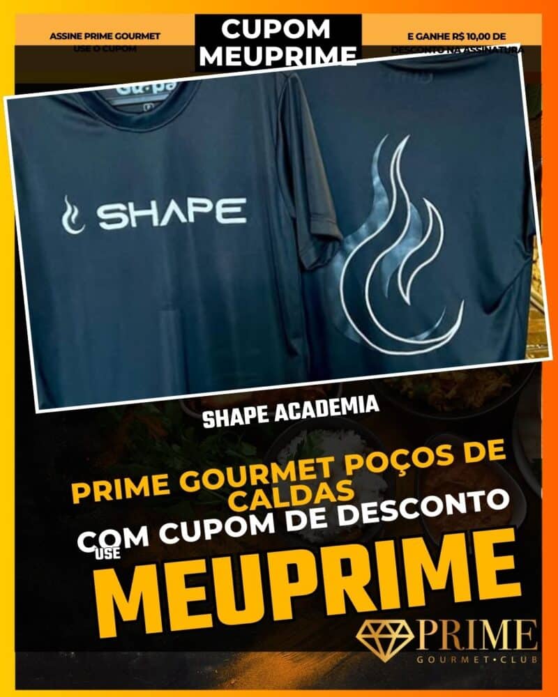 prime gourmet poçodecaldas cupom meuprime shape academia