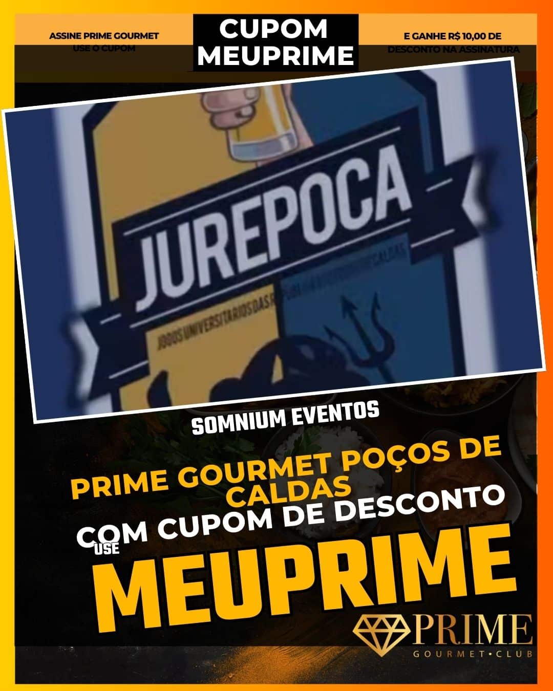prime gourmet poçodecaldas cupom meuprime somnium eventos