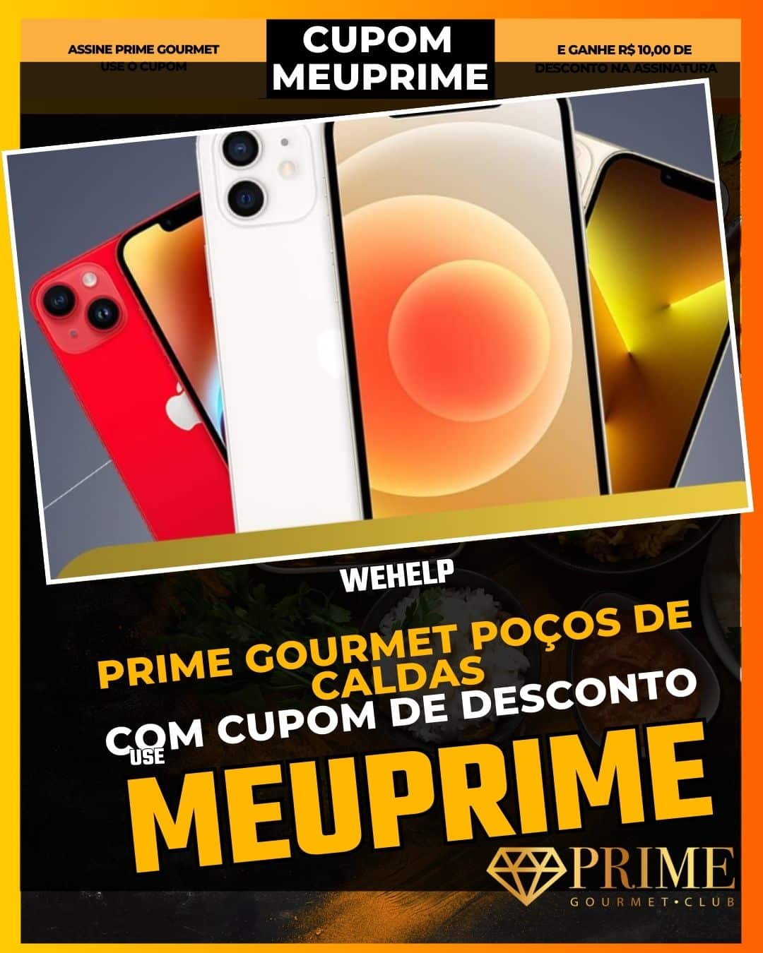 prime gourmet poçodecaldas cupom meuprime wehelp