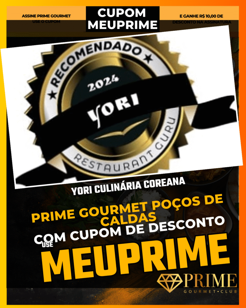 prime gourmet poçodecaldas cupom meuprime yori culinária coreana