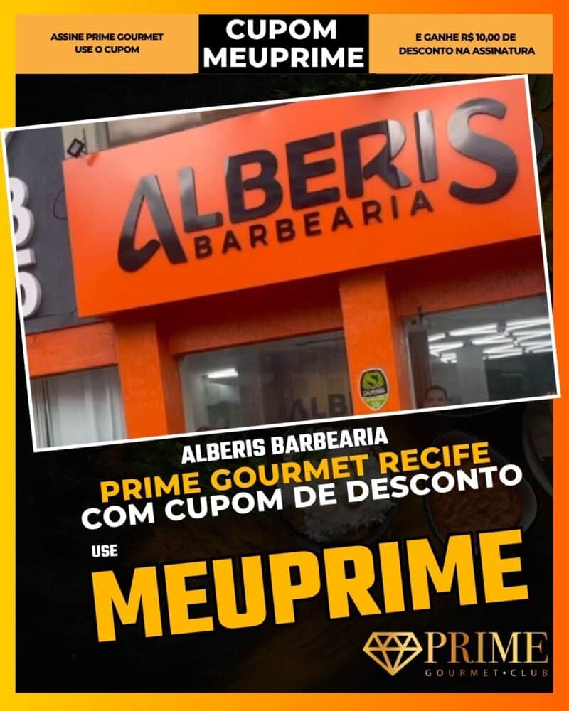 prime gourmet recife cupom meuprime alberis barbearia