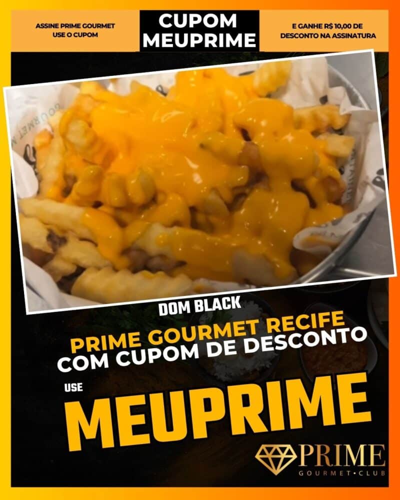 prime gourmet recife cupom meuprime dom black