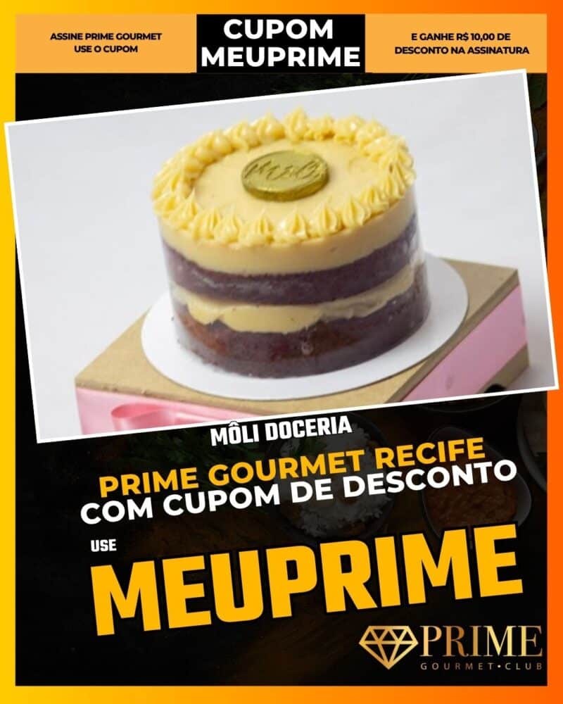 prime gourmet recife cupom meuprime môli doceria