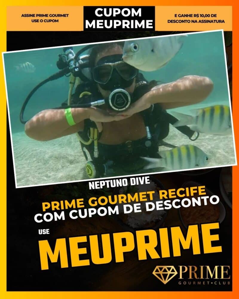 prime gourmet recife cupom meuprime neptuno dive