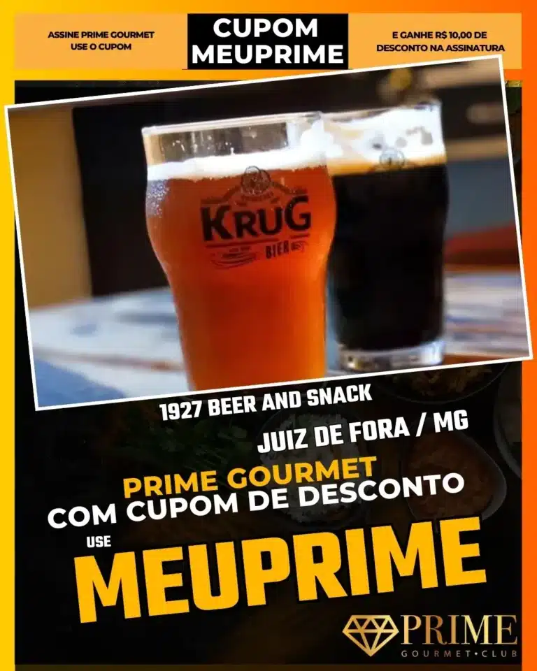 pub juiz de fora,cerveja artesanal jf,1927 beer snack,prime gourmet bar,happy hour jf,petiscos de boteco,cupom desconto app,noite jf