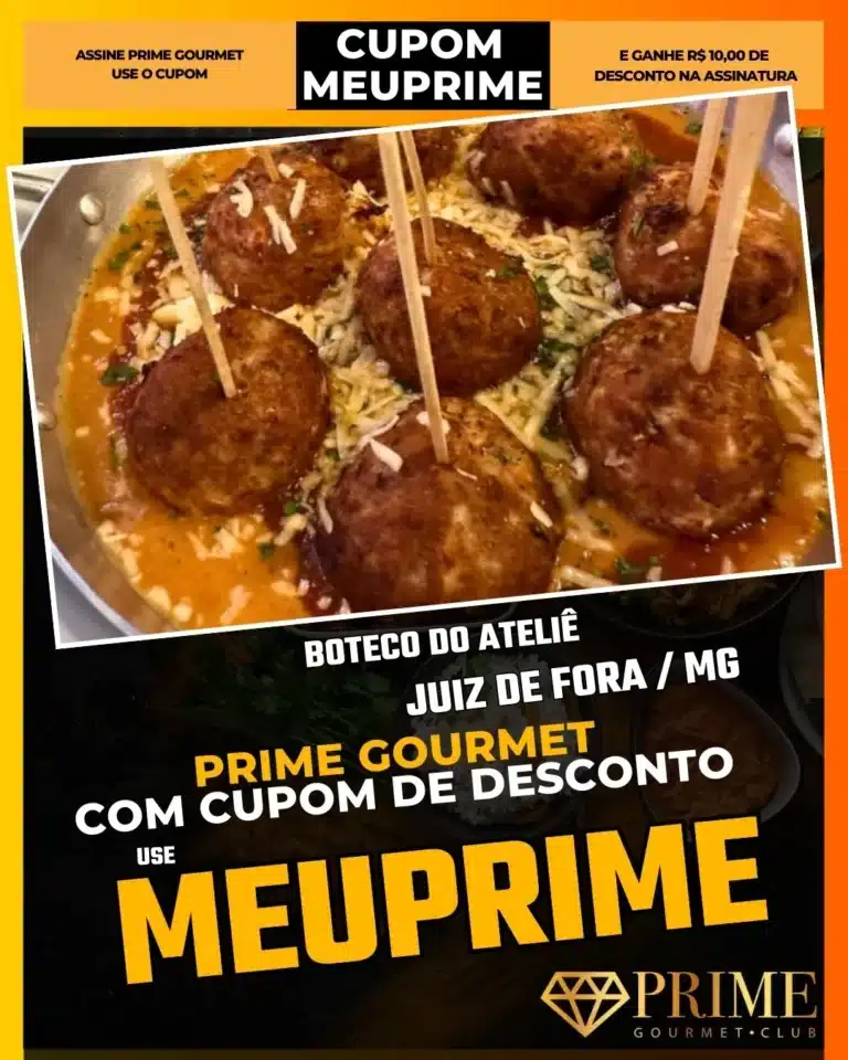 boteco centro jf,boteco do atelie,almoço executivo jf,prime gourmet almoço,onde comer rua halfeld,comida mineira criativa,cupom desconto app,cine theatro central