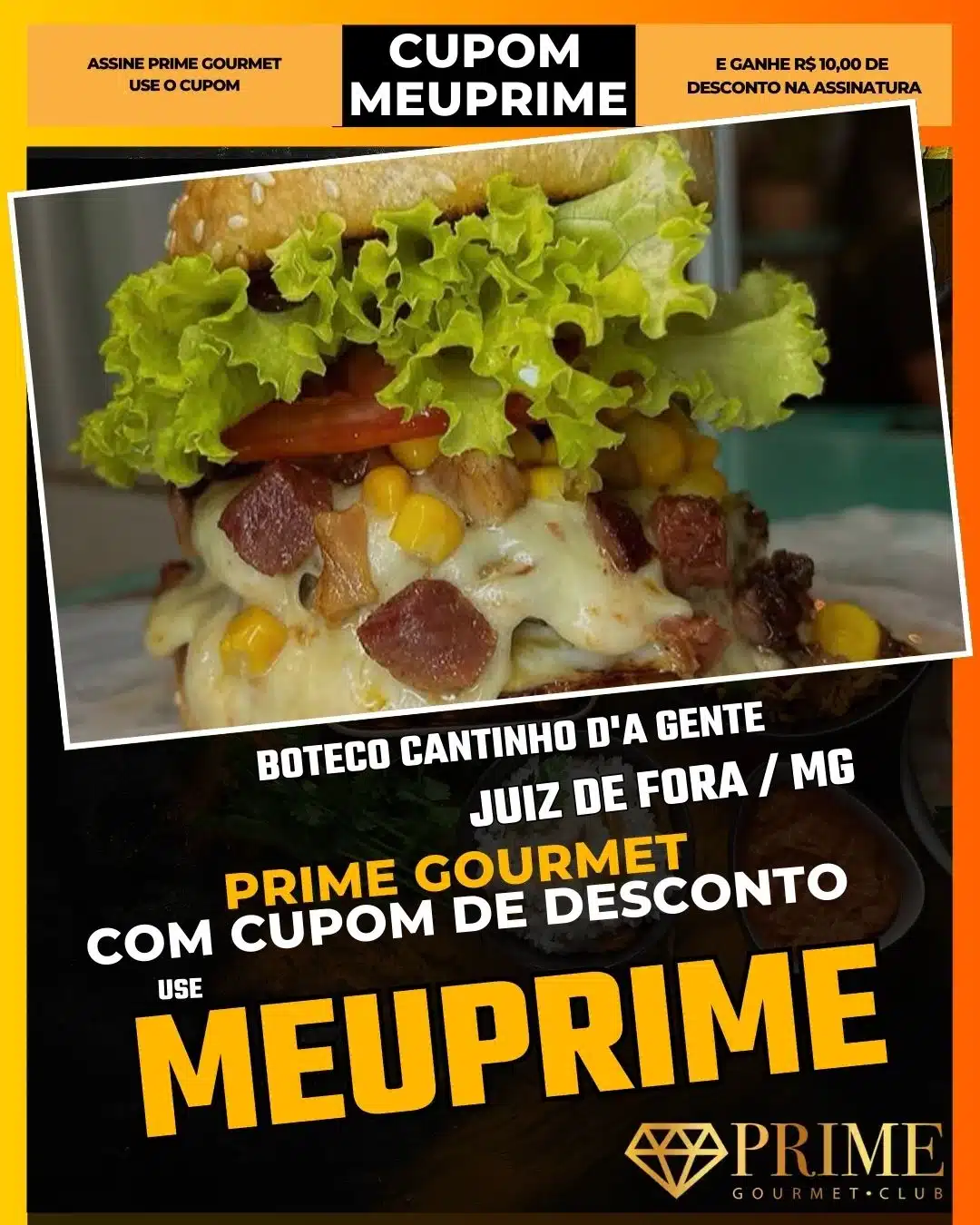 prime gourmet juiz de fora mg cupom meuprime cantinho d'a gente