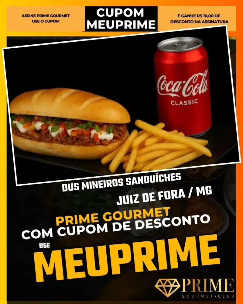 prime gourmet juiz de fora mg cupom meuprime dus mineiros