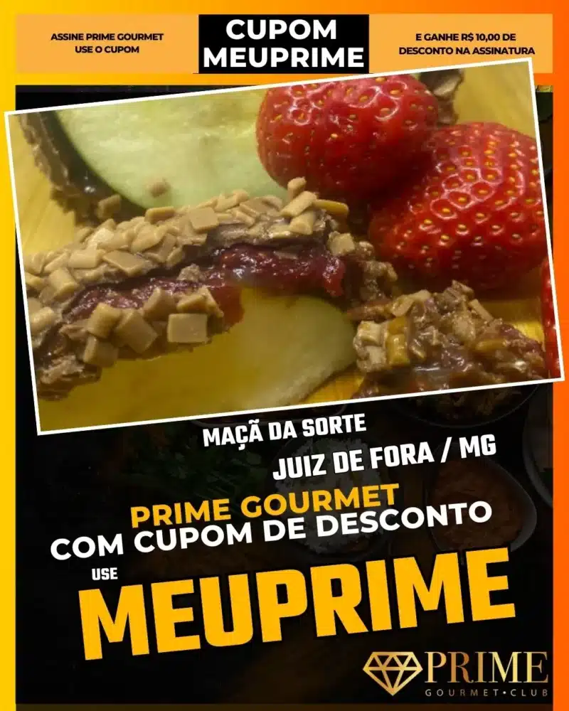 prime gourmet juiz de fora mg cupom meuprime maçã da sorte