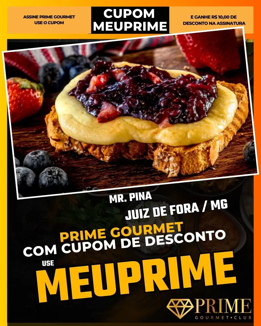 prime gourmet juiz de fora mg cupom meuprime mr. pina