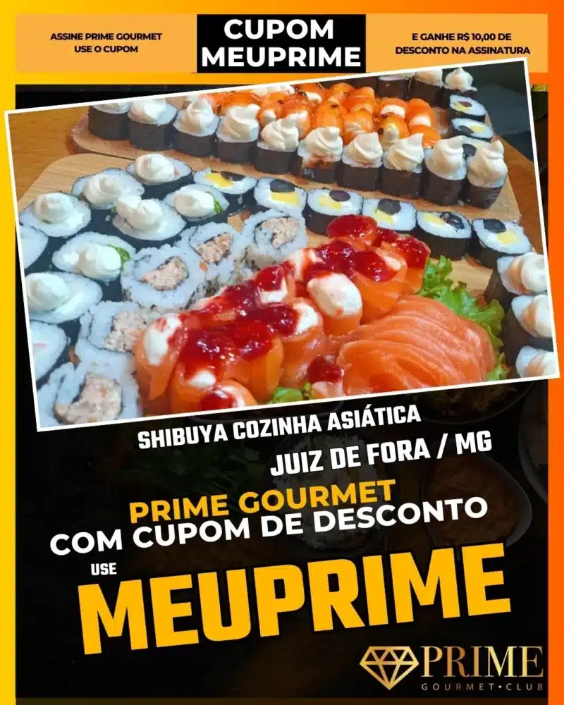 prime gourmet juiz de fora mg cupom meuprime shibuya cozinha asiática