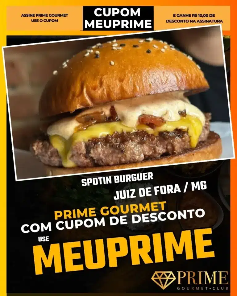 smash burger jf,spotin burguer,hamburgueria sao pedro,prime gourmet lanches,onde comer barato jf,fast food artesanal,cupom desconto app,ufjf
