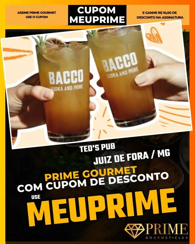 bar estrela sul jf,teds pub,musica ao vivo jf,prime gourmet bar,happy hour zona sul,petiscos gourmet,cupom desconto app,novidade jf