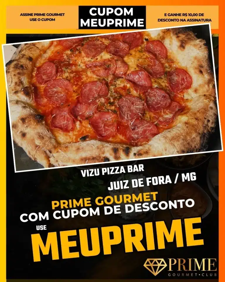 pizzaria gourmet jf,vizu pizza bar,rooftop juiz de fora,prime gourmet jantar,drinks e pizza,onde comer bem jf,cupom desconto app,lounge bar