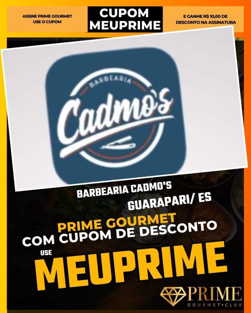 prime gourmet vitoria es cupom meuprime barbearia cadmo's