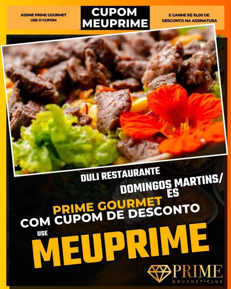 prime gourmet vitoria es cupom meuprime duli restaurante