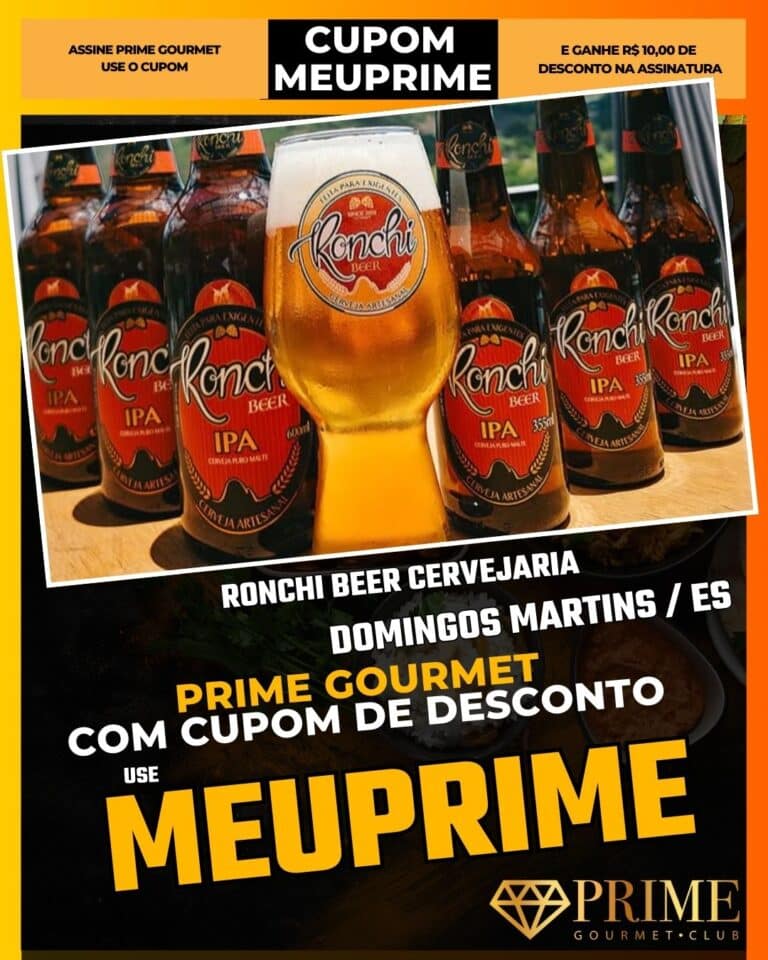 Ronchi Beer Domingos Martins,Cervejaria Pedra Azul,Bar em Domingos Martins,Prime Gourmet Bebidas,Cupom MEUPRIME,Pub Capixaba,Onde beber em Pedra Azul,Petiscos Prime Gourmet