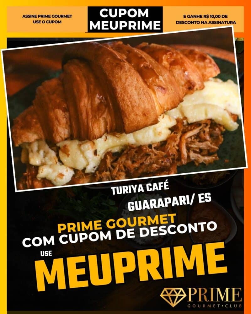 prime gourmet vitoria es cupom meuprime turiya café