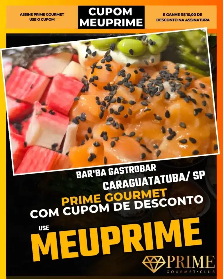 Bar'ba Caraguatatuba,Gastrobar Caraguá,Barbearia e Bar,Prime Gourmet Desconto,Petiscos Gourmet,Happy Hour Estiloso,Cupom MEUPRIME,Cerveja Artesanal
