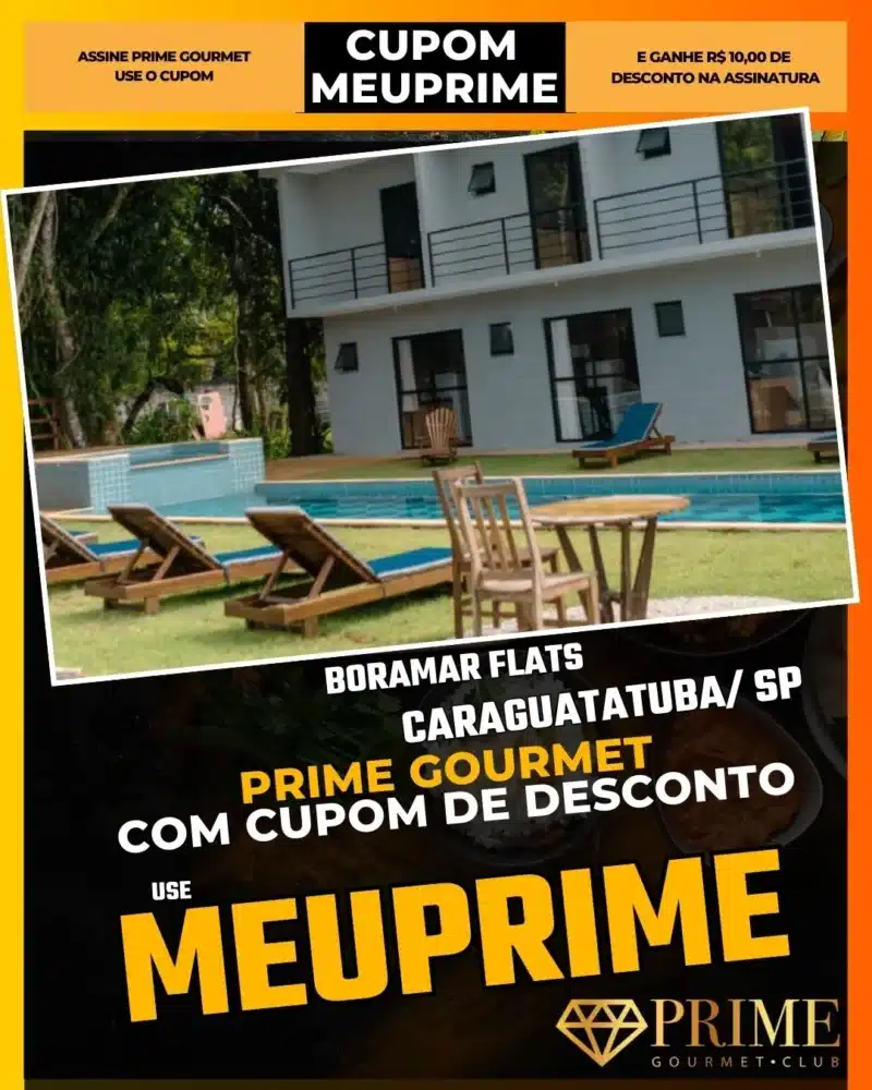 prime gourmet caraguatatuba sp cupom meuprime boramar flats