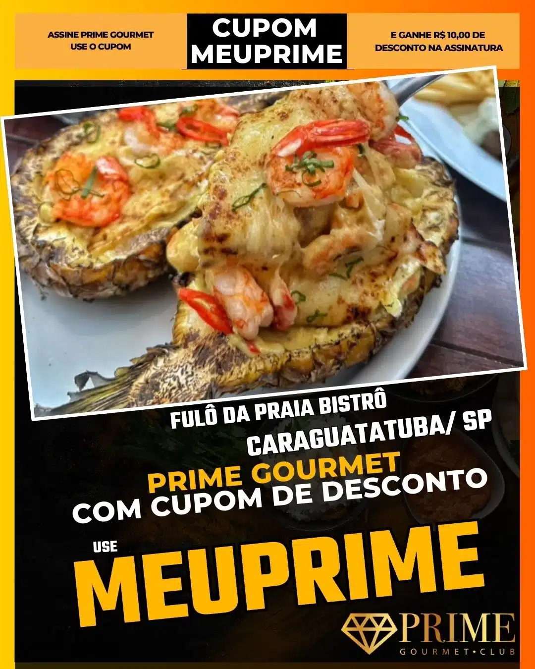 prime gourmet caraguatatuba sp cupom meuprime fulô da praia bistrô