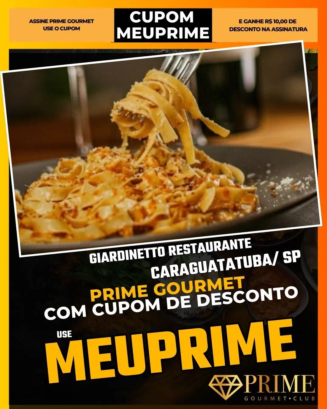 prime gourmet caraguatatuba sp cupom meuprime giardinetto restaurante