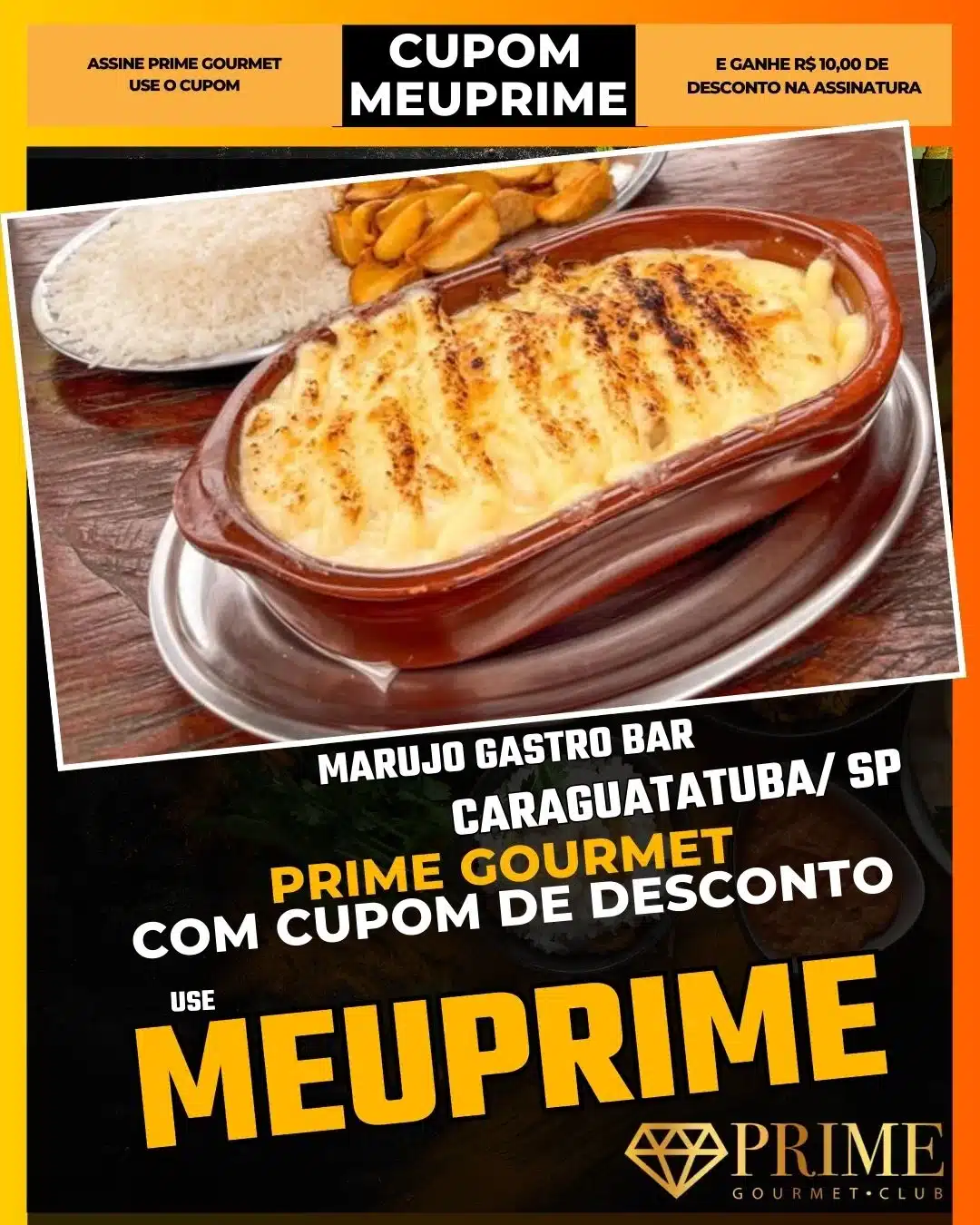 prime gourmet caraguatatuba sp cupom meuprime marujo gastro bar