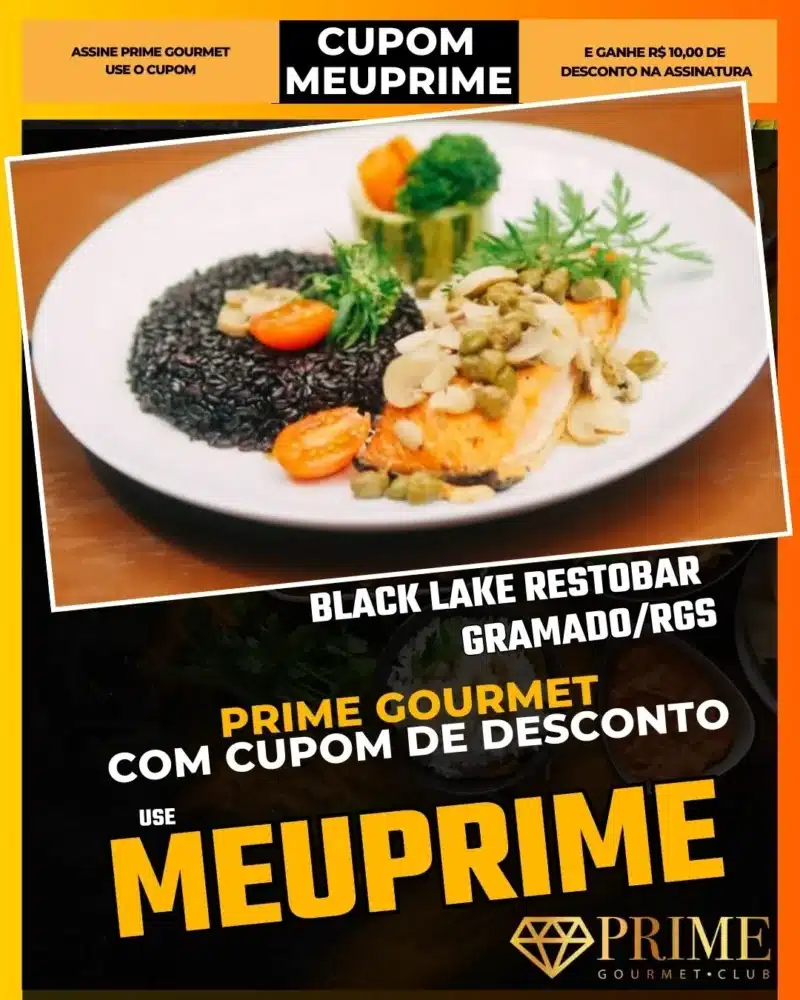 Black Lake Restobar,Restaurante Lago Negro,Prime Gourmet Desconto,Almoço com Vista,Petiscos Gramado,Cupom MEUPRIME,Onde comer no Lago Negro,Happy Hour
