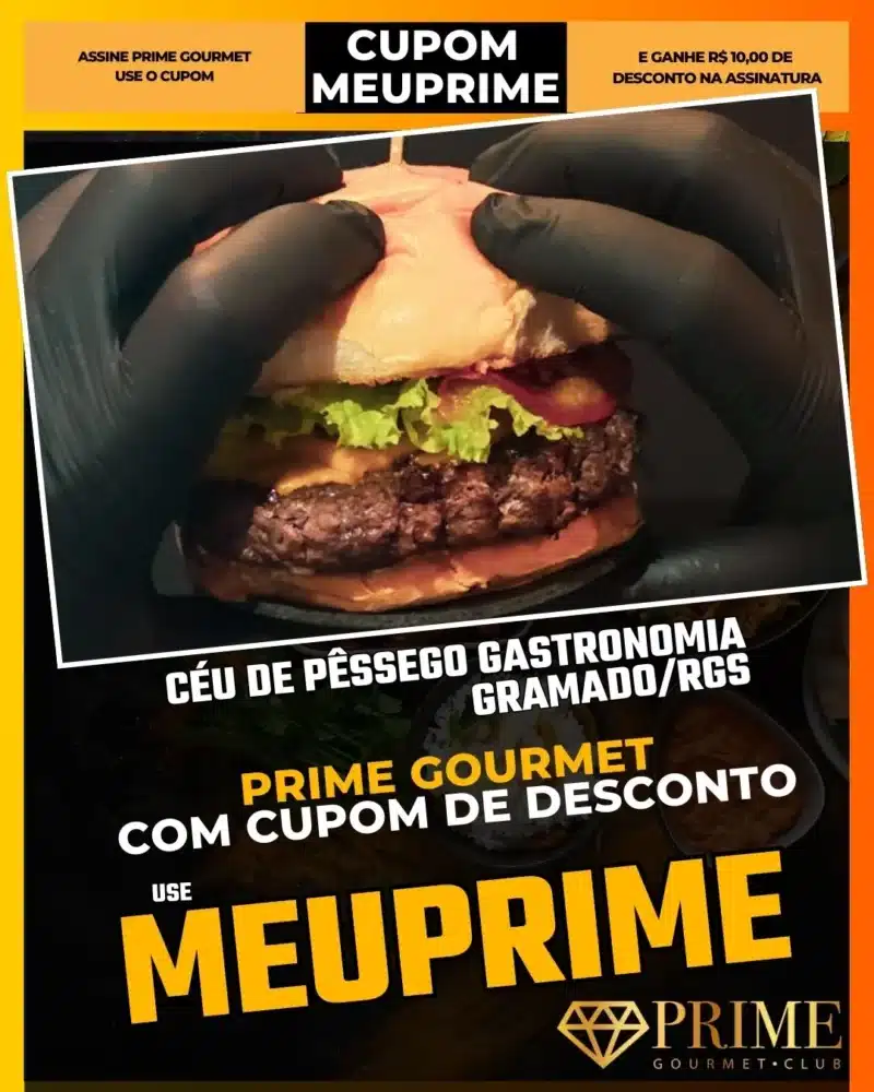 prime gourmet gramado canela cupom meuprime céu de pêssego gastronomia